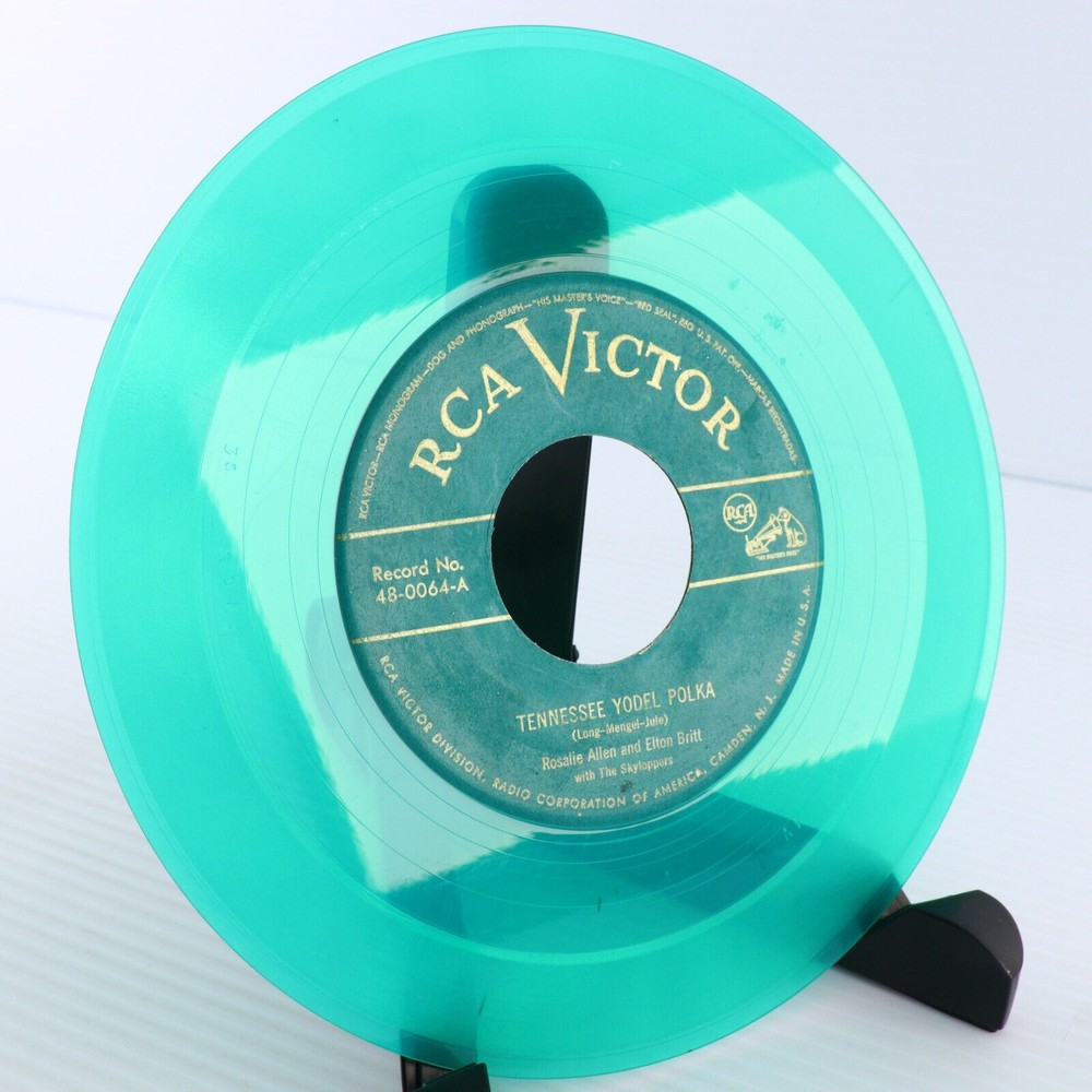 Tennessee Yodel Polka, Rosalie Allen & Elton Britt 1949 7" 45 rpm Record 48-0064 - Picture 5 of 10